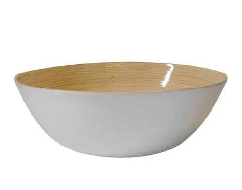 Bamboo Party Bowl - White
