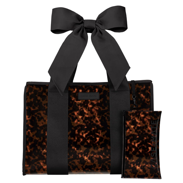 Jelly Tote w/ Phone Pouch - Tortoise Shell