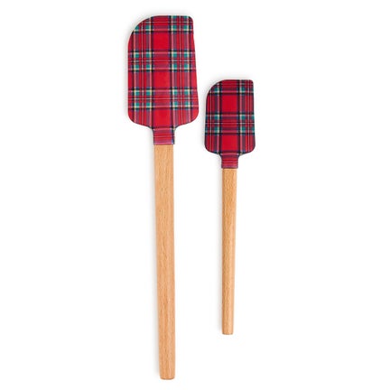 Tartan Red Spatula, Set of 2