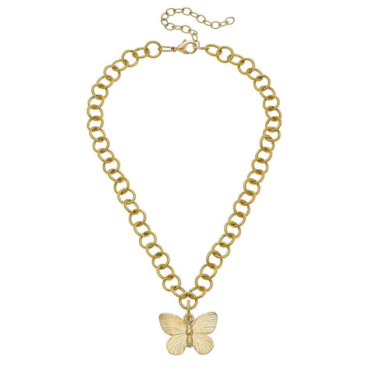 Gold Butterfly Necklace