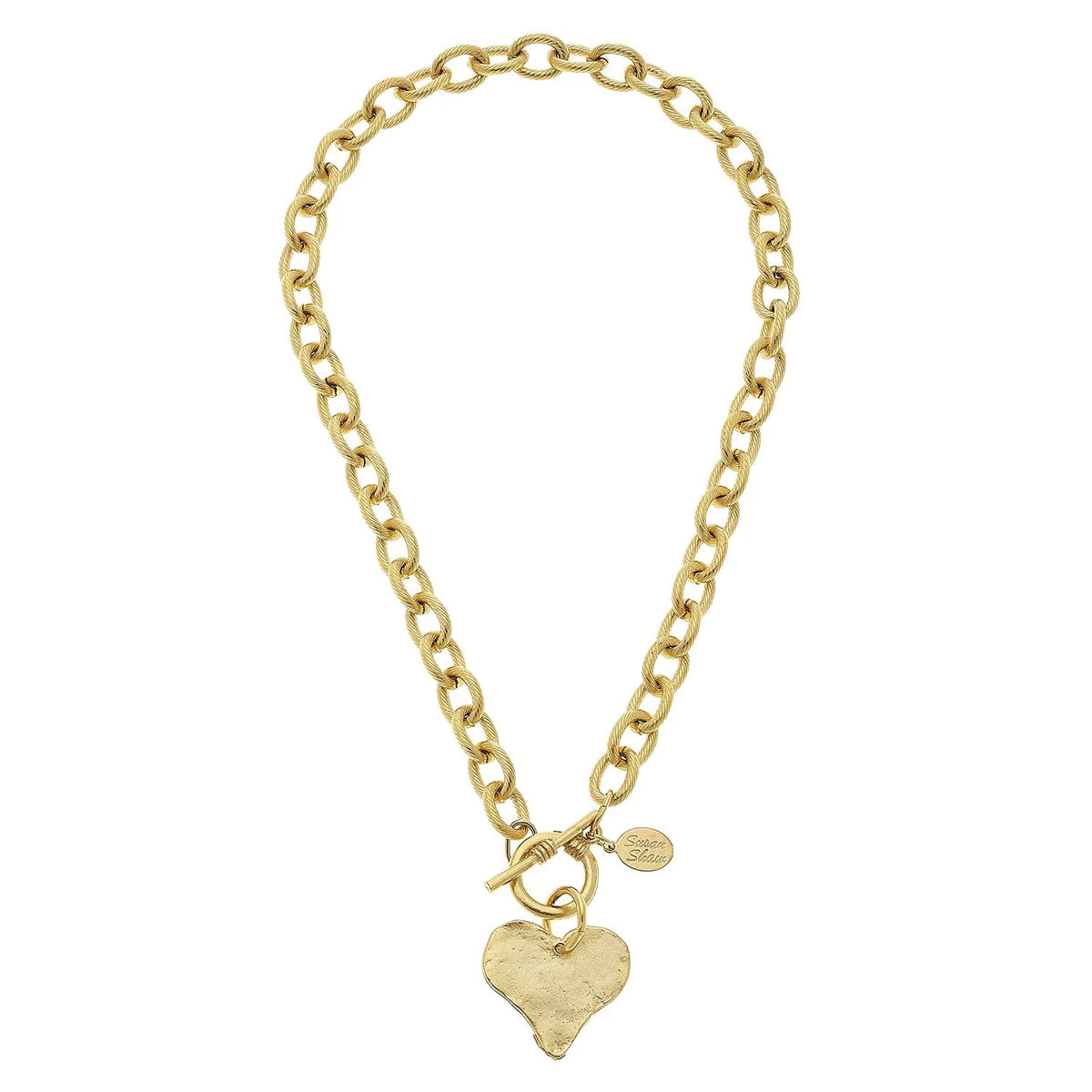 Heart Toggle Necklace 20"