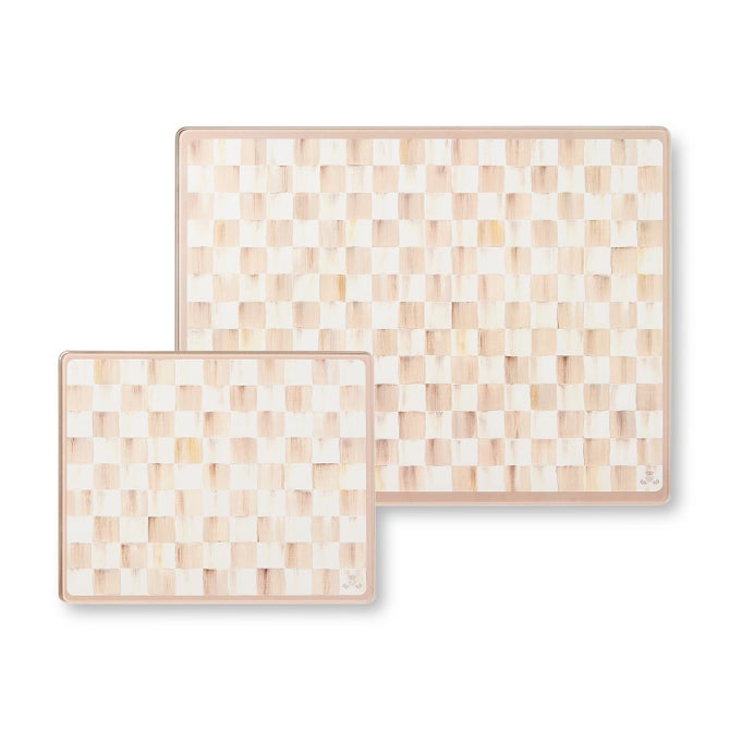 Rosy Glass Cutting Boards, Set of 2