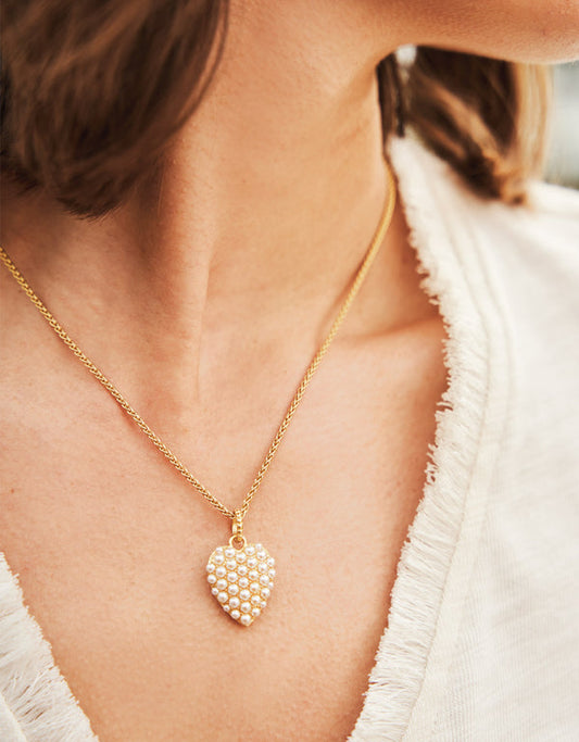 Uniquely You Charm Heart/Pearl