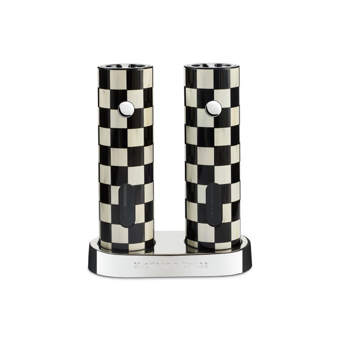 Courtly Check Electric Salt & Pepper Grinder Set