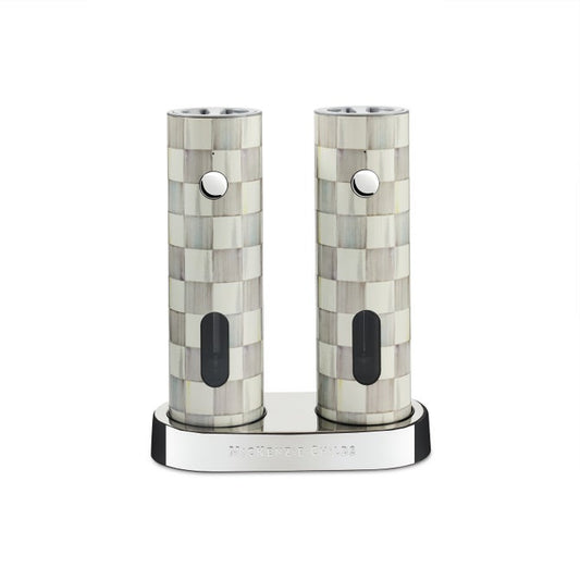 Sterling Check Electric Salt & Pepper Grinder Set