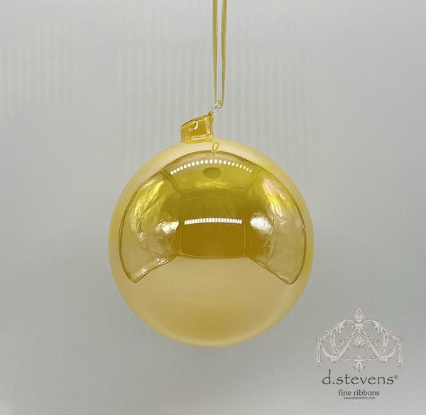 Glass Orb Hand Blown - Gold