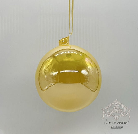 Glass Orb Hand Blown - Gold
