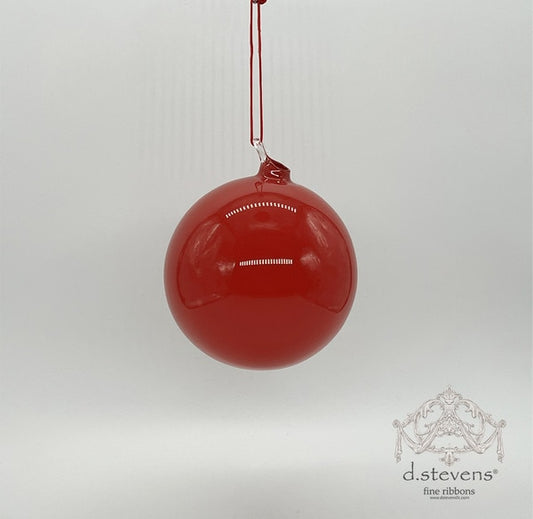 Glass Orb Hand Blown - Red