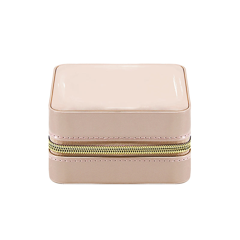 Pearl Travel Jewelry Case - Nude