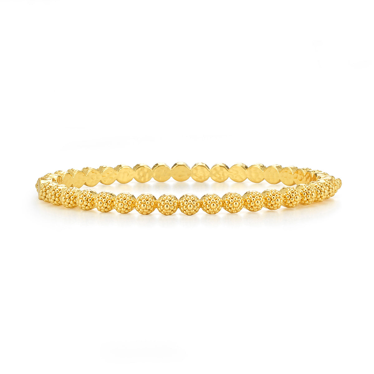 Berry Eternity Petite Hinged Bangle, S/M - Gol