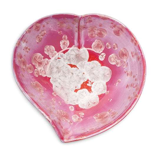 Crystalline Twist Heart Bowl Rose - S