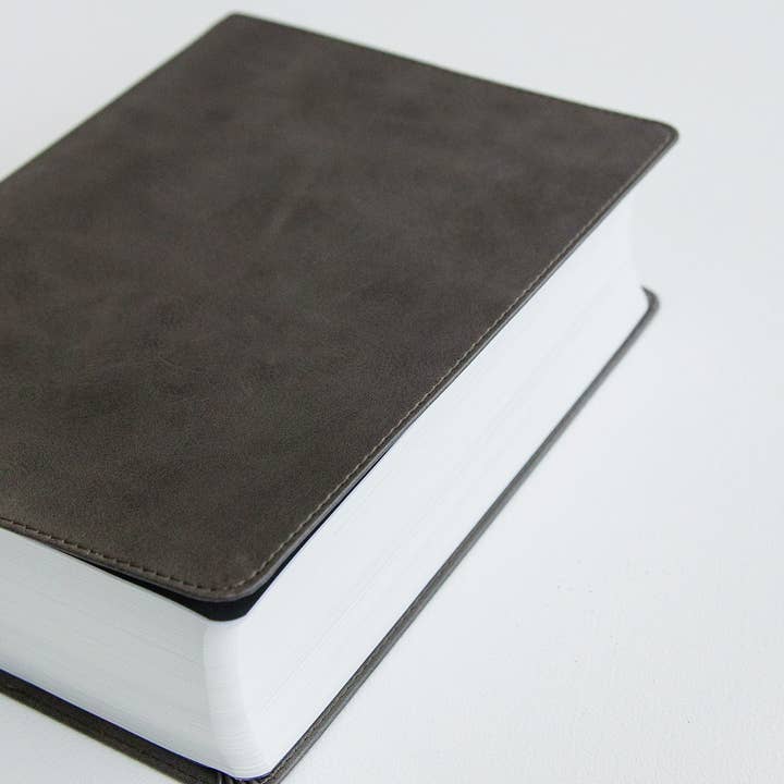 He Reads Truth Bible, Smoke Leathertouch