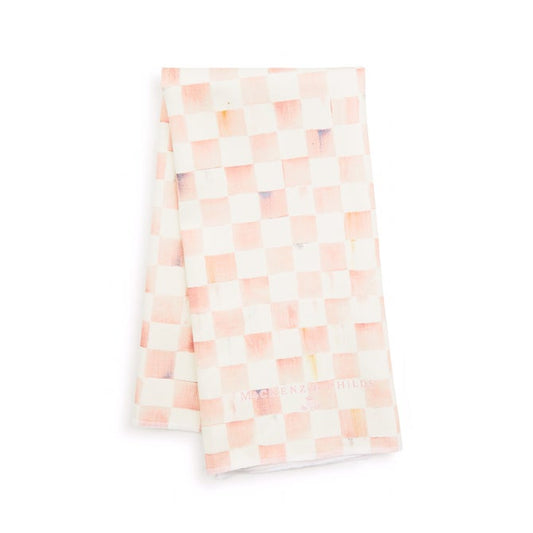Rosy Check Dish Towel