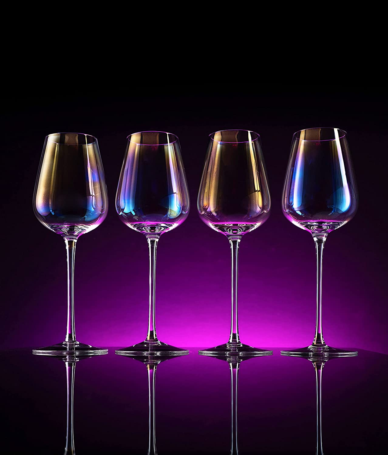 Iridescent Luster Large Radiance Wine Glass - Set of 4