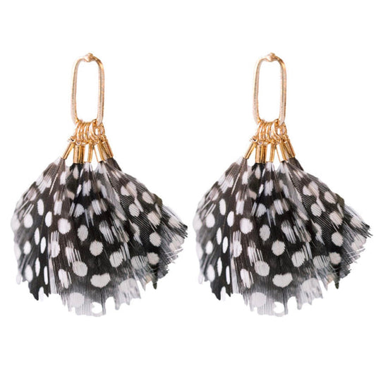 Spotted Feather Tassels