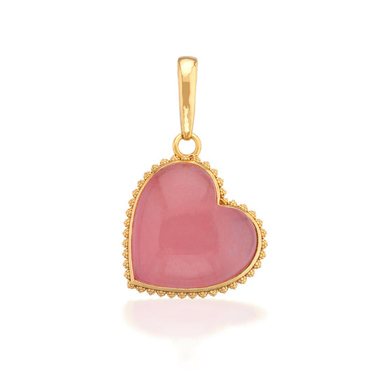 Love Gem Pendant - Pink Jade