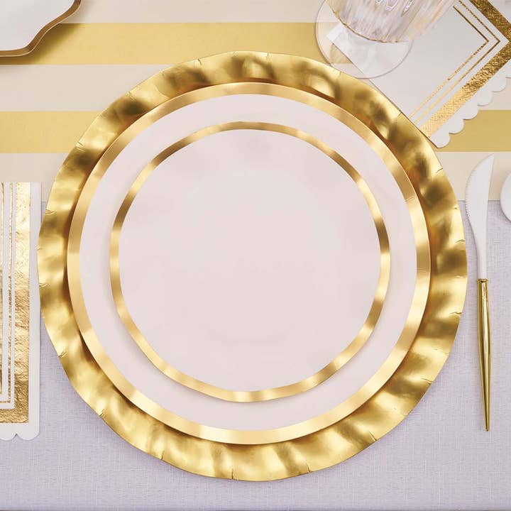 Wavy Dinner Plate Everyday White/8pk