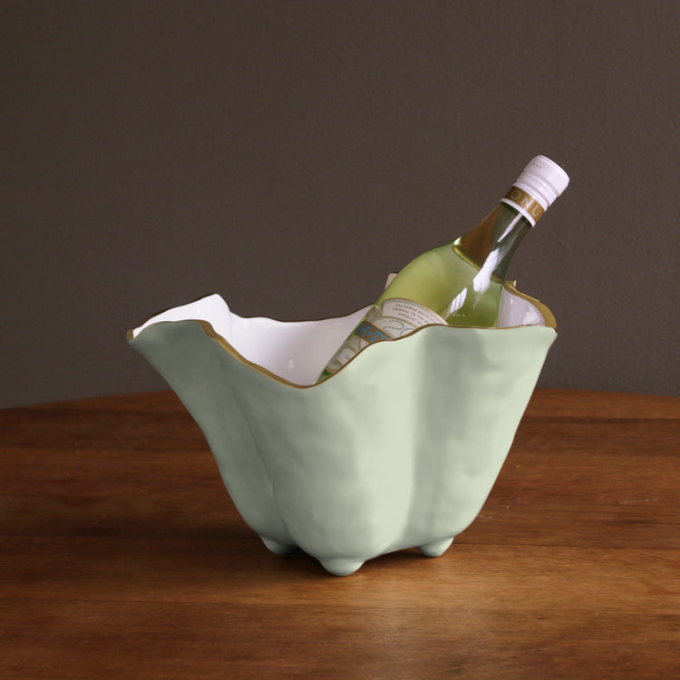 Encanto Onyx Ice Bucket - Pistachio & White