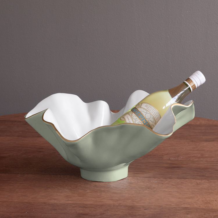 ENCANTO Bloom Wine Bucket (Pistachio and White)