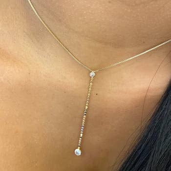 Stella - 18k Gold Filled Lariat Necklace