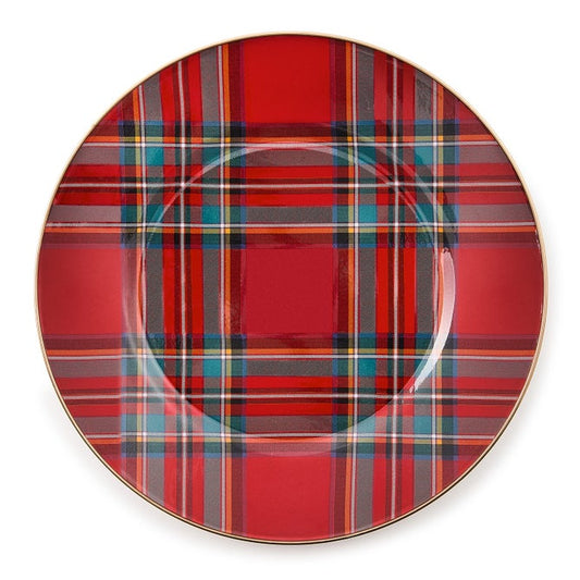 Tartastic Enamel Dinner Plate - Red
