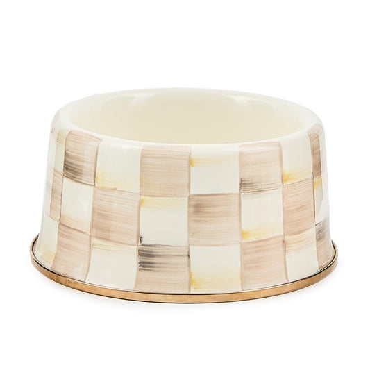 Sterling Check Small Pet Dish