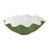 Encanto Carola Extra Large Bowl - Leaf Green and White