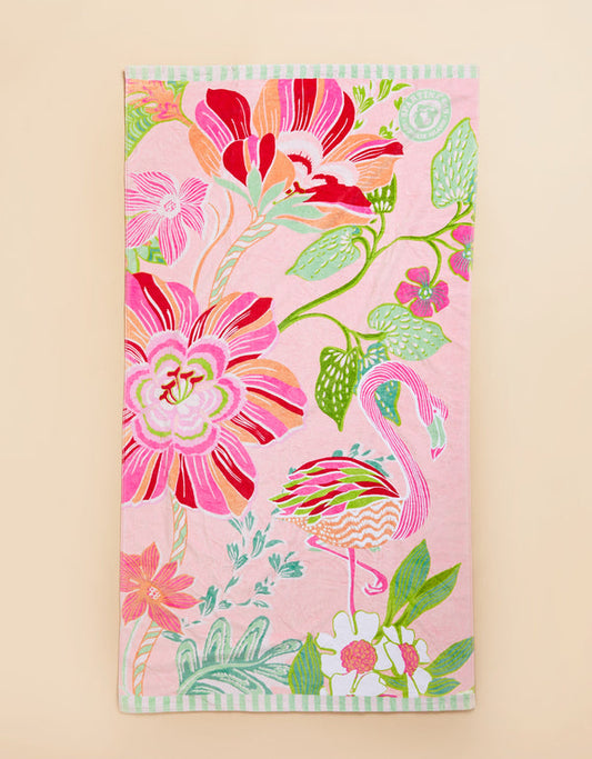 Beach Towel Flamingo Pineapple
