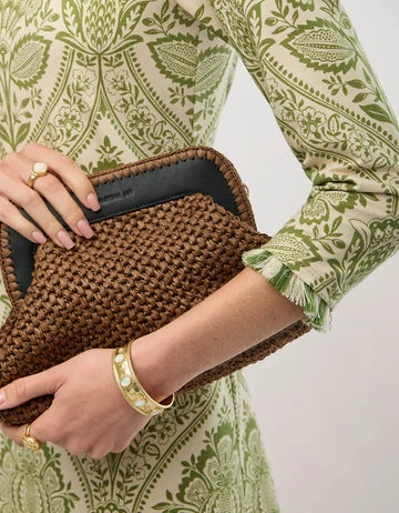 Flynn Clutch Black Brown
