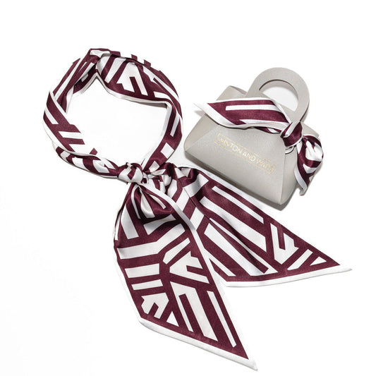 Game Day Accessory Scarf - Maroon / White