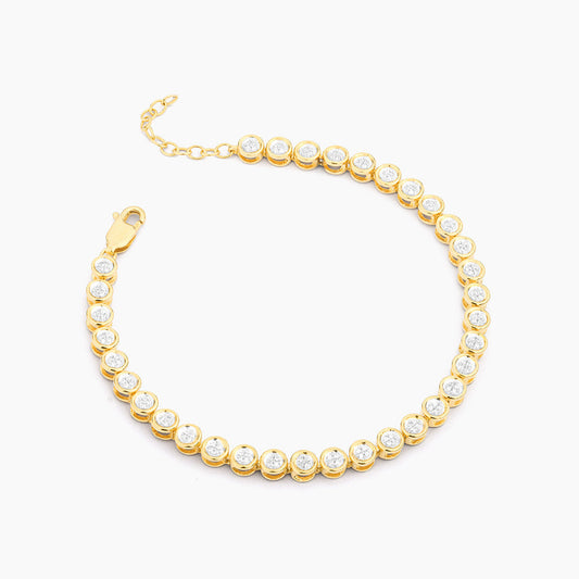 Gold Diamond Essential Tennis Bracelet