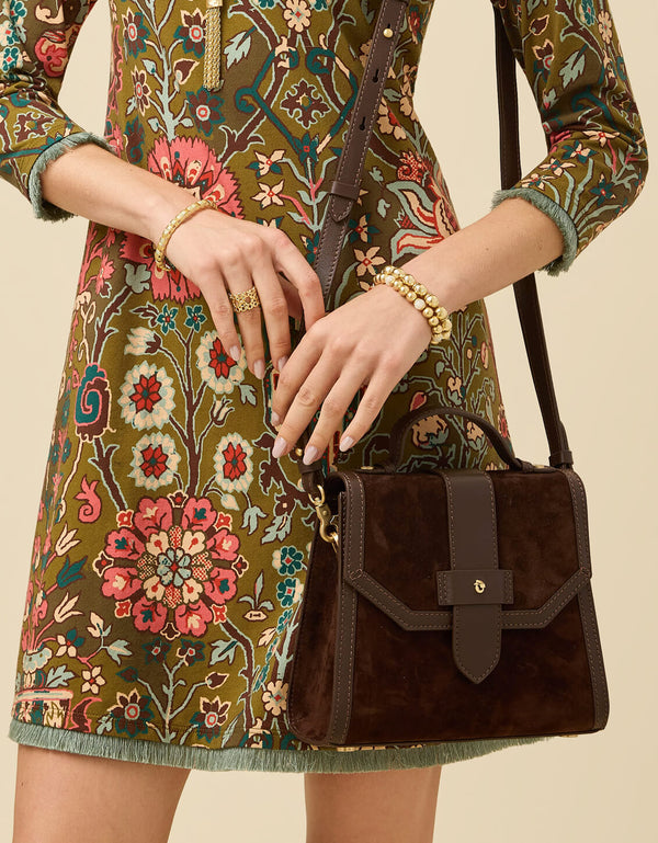 Siren Sara Satchel Crossbody Espresso