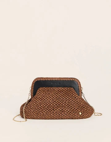 Flynn Clutch Black Brown
