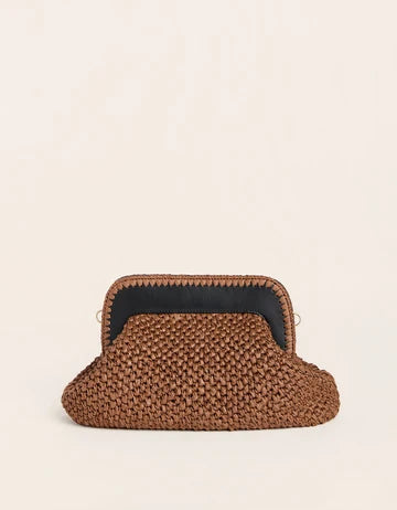 Flynn Clutch Black Brown