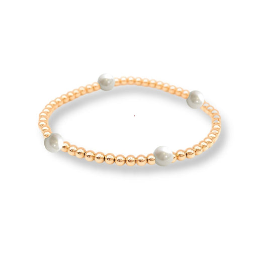 Blessing Gold Filled/Sterling Silver Bracelet - Gold