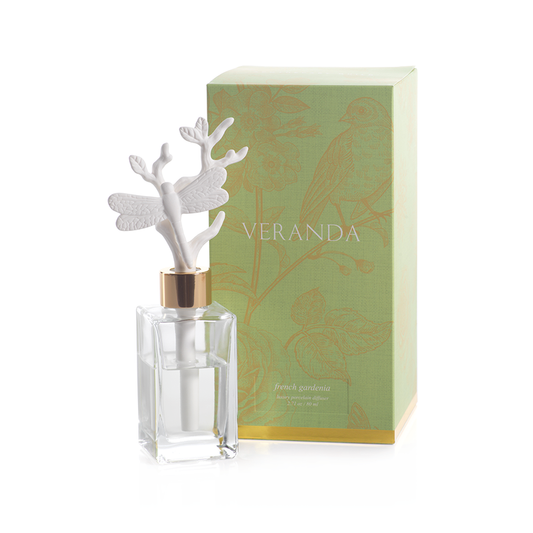 Veranda Porcelain Diffuser - Dragonfly / French Gardenia