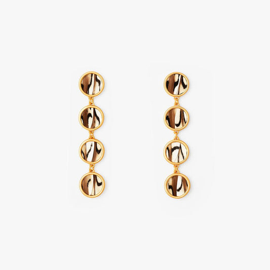 Coopers Town Multi Bezel Drop Earring