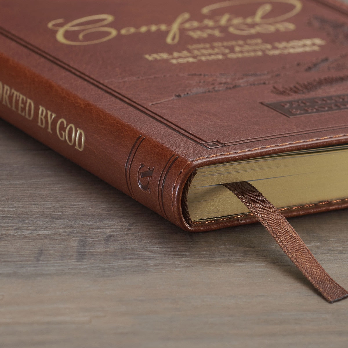 Devotional Comforted by God Faux Leather