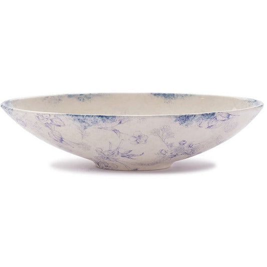 Guilietta blue round serving bowl