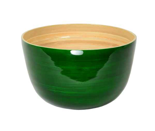 Bamboo Mixing Bowl - Dark Green