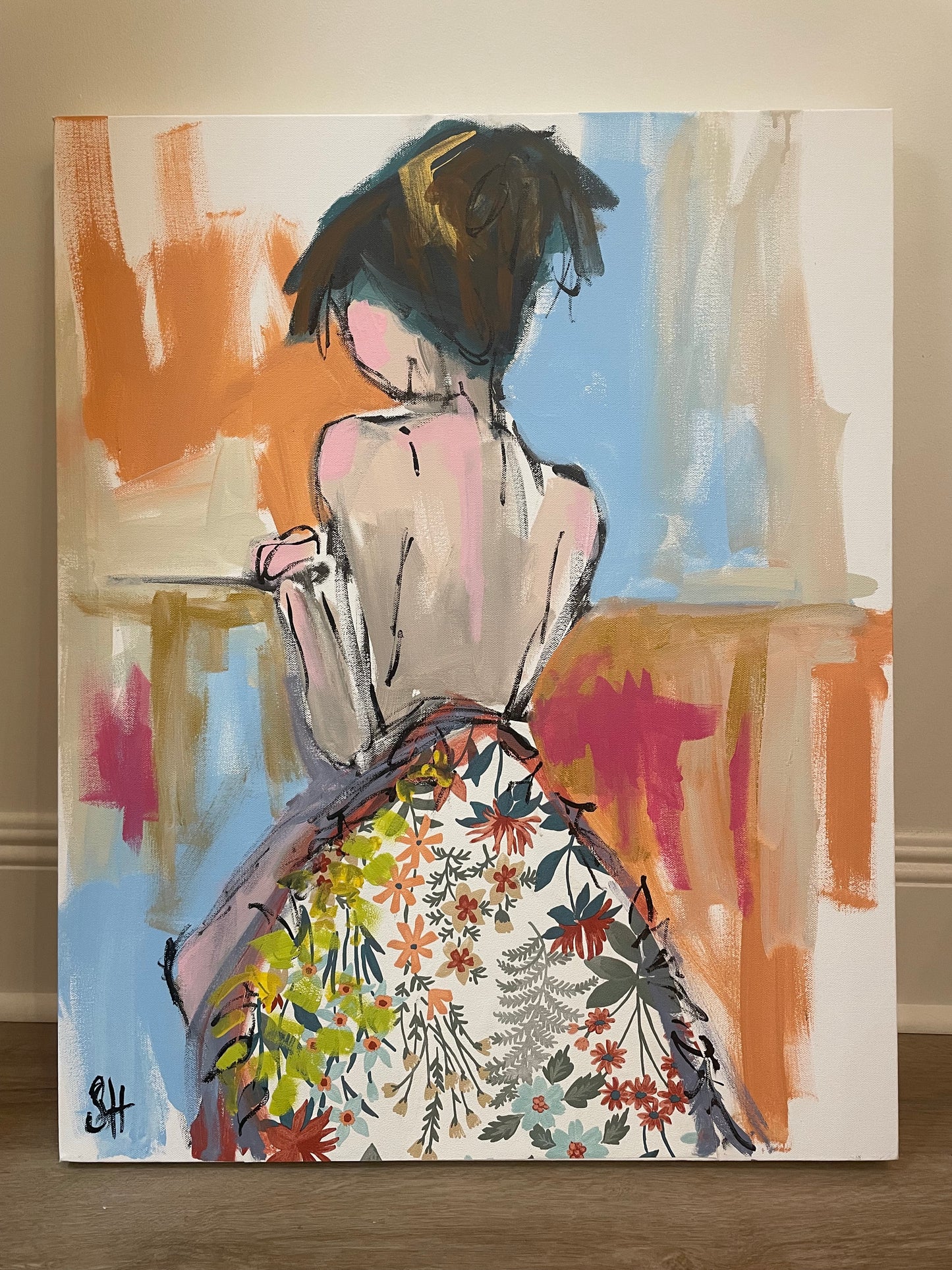 Shawn Hodges - 24"x30" Nude (facing back)