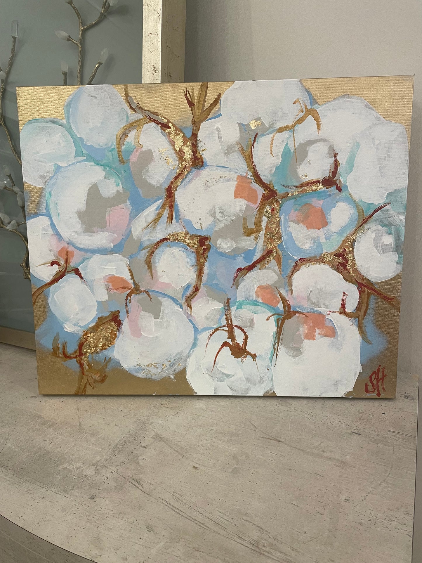 Shawn Hodges - Cotton Bolls 24"x20"