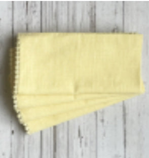 Lace Napkin S/4 Yellow