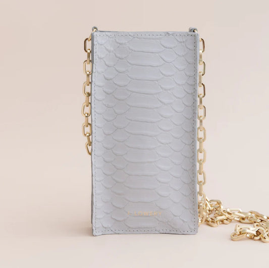 PHONE POUCH | Dove Blue Python