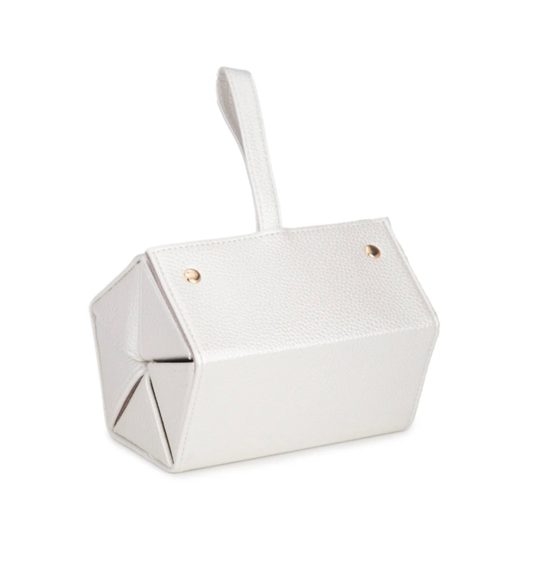 Leah 5 Eyewear & Jewelry Case (Pearl White)