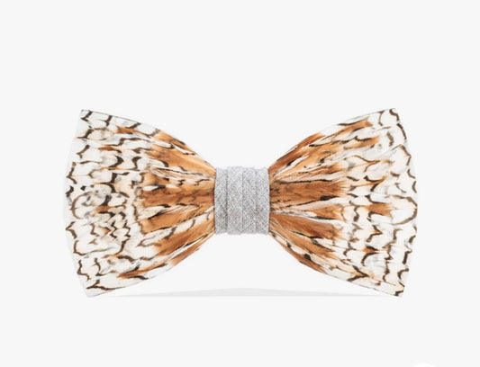 Grey Bobwhite Bow Tie