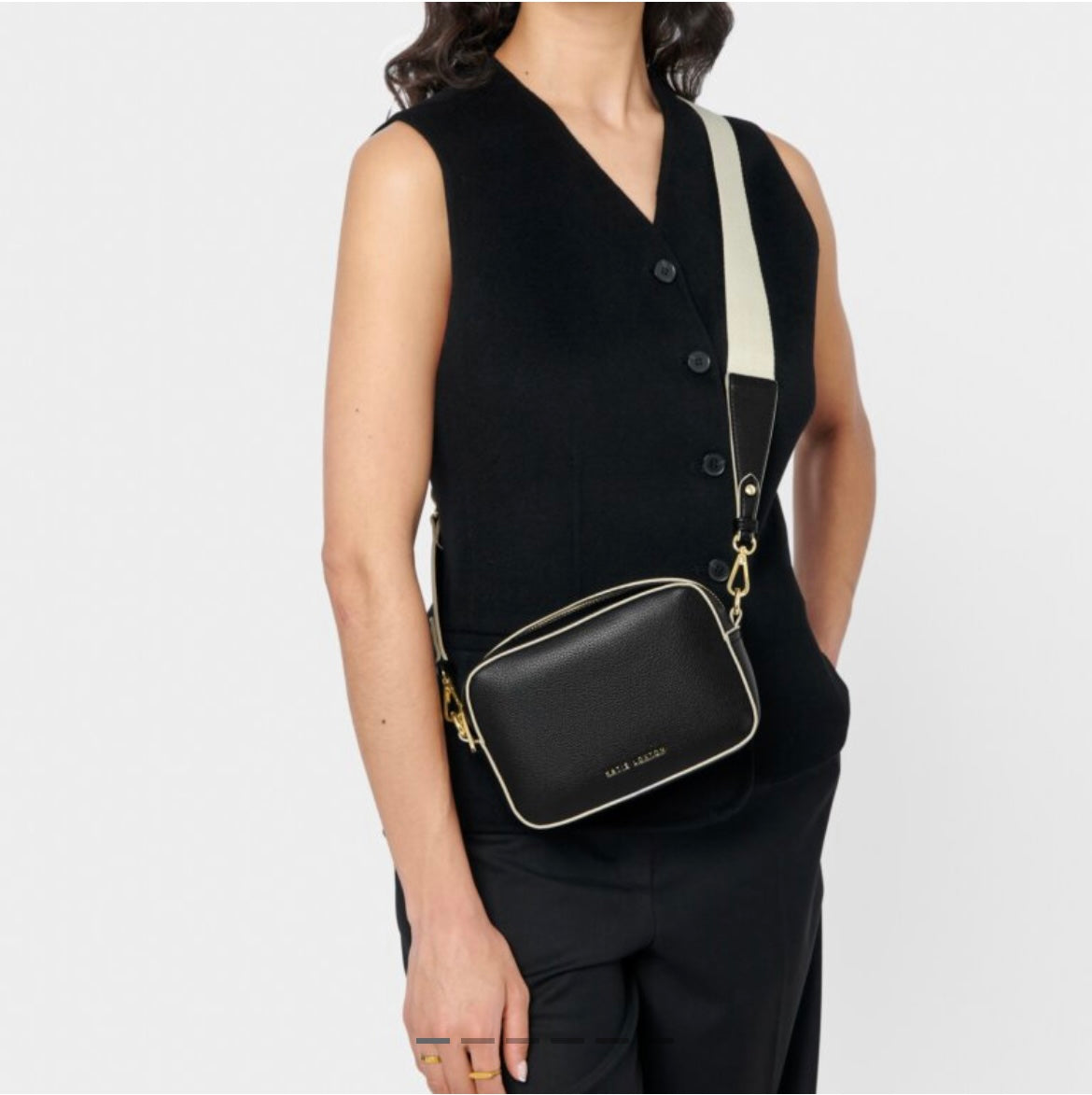 Marni Mini Crossbody Bag - Black/Light Sand