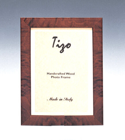 Narrow Wood Frame Dark Burl 4x6