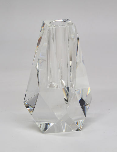 CRYSTAL ROCK SHAPE BUDVASE - HT:4.75"