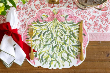 Die Cut Mistletoe Placemat